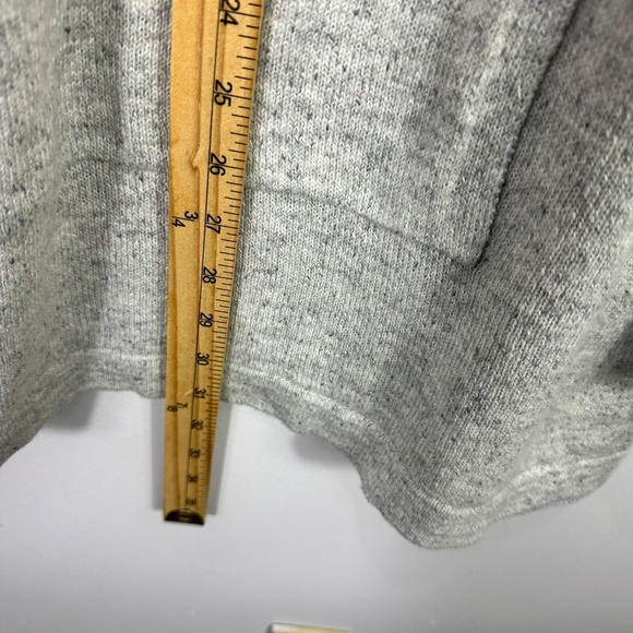 J. Jill Hoodie Sweater Womens M Gray Knit Slouchy Pullover Soft Cozy Minimalist - Picture 4 of 7